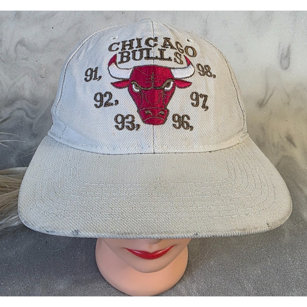 Vintage Chicago Bulls RCR Hat Jordan Pippen 91-98 Roster Childress Racing